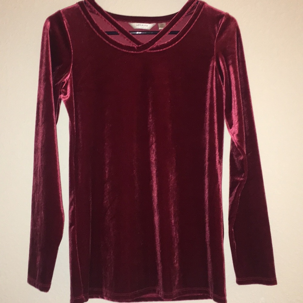 Velvet Burgundy Liz Claiborne Shirt
